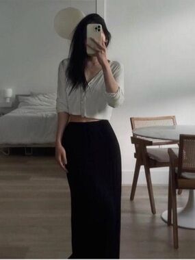 Ozma Harper? Black culpro maxi skirt XL